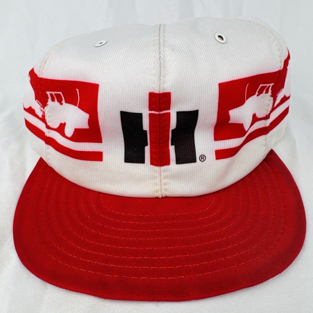 Vintage 1980 International Harvester IH Snapback Hat Louisville Tractor USA